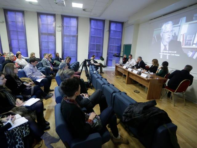 Presentation of the narrative Targeting History and Memory, museum Mimara, Zagreb