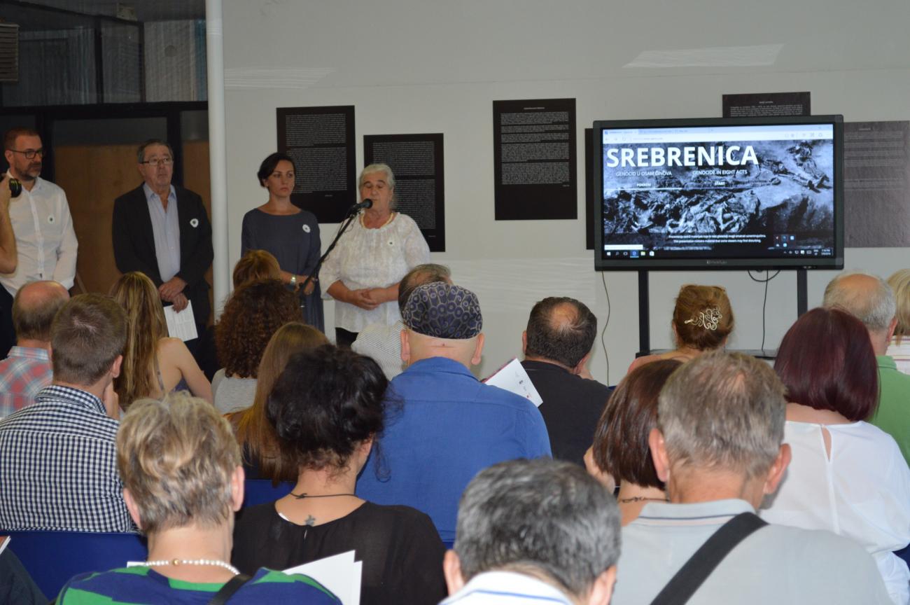 "Srebrenica - Genocide in Eight Acts" interactive narrative, presentation in Sarajevo