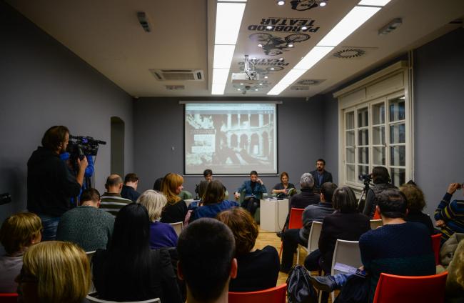 Zatiranje istorije i sjećanja, promocija Beograd, UK Parobrod