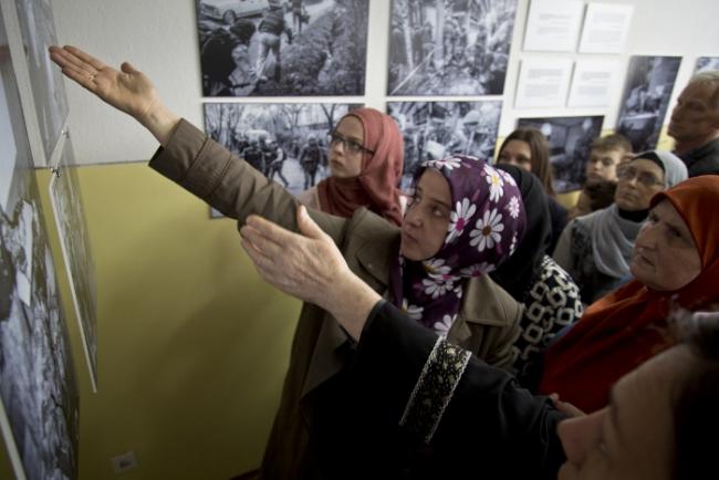 Exhibition at the Primary school in Ahmići